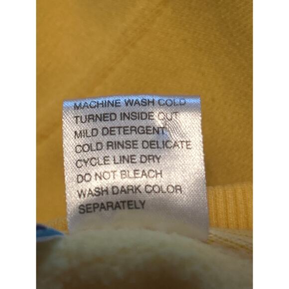 Vintage Princess Cruises Yellow Sweatshirt Caribbean Crew Neck Size Small - Picture 5 of 6